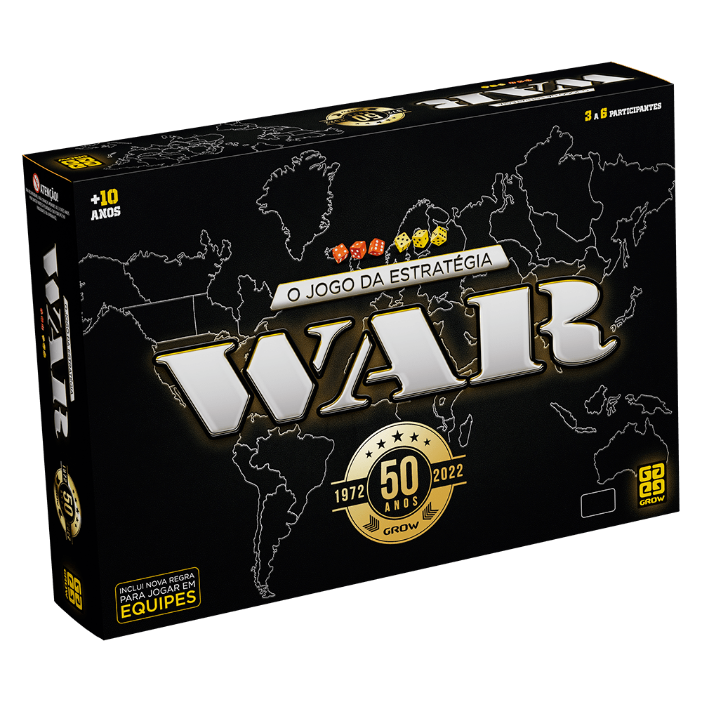 Coala - WAR EDIÇÃO ESPECIAL - GROW O melhor jogo de estratégia de todos os  tempos, em versão de luxo! Jogue com miniaturas de soldados e tanques  representando os exércitos, copo para