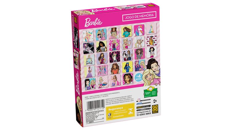 Jogo da Memória Barbie  Elo7 Produtos Especiais