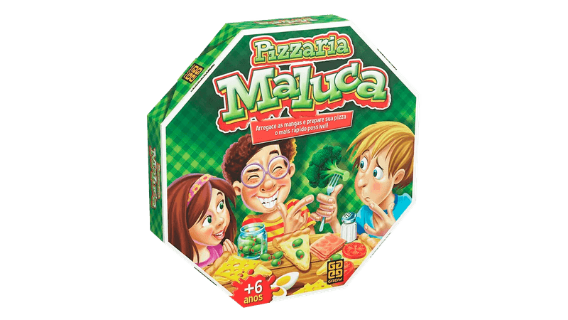Dois clássicos jogos de tabuleiro: Pizzaria Maluca (Gro