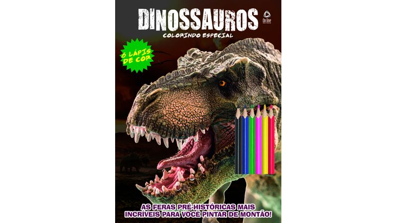 Dinossauros - Colorindo com Lápis de Cor