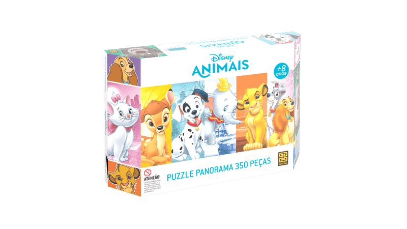 Quebra-Cabeça – Puzzle Panorama – Animais Disney – 350 Peças