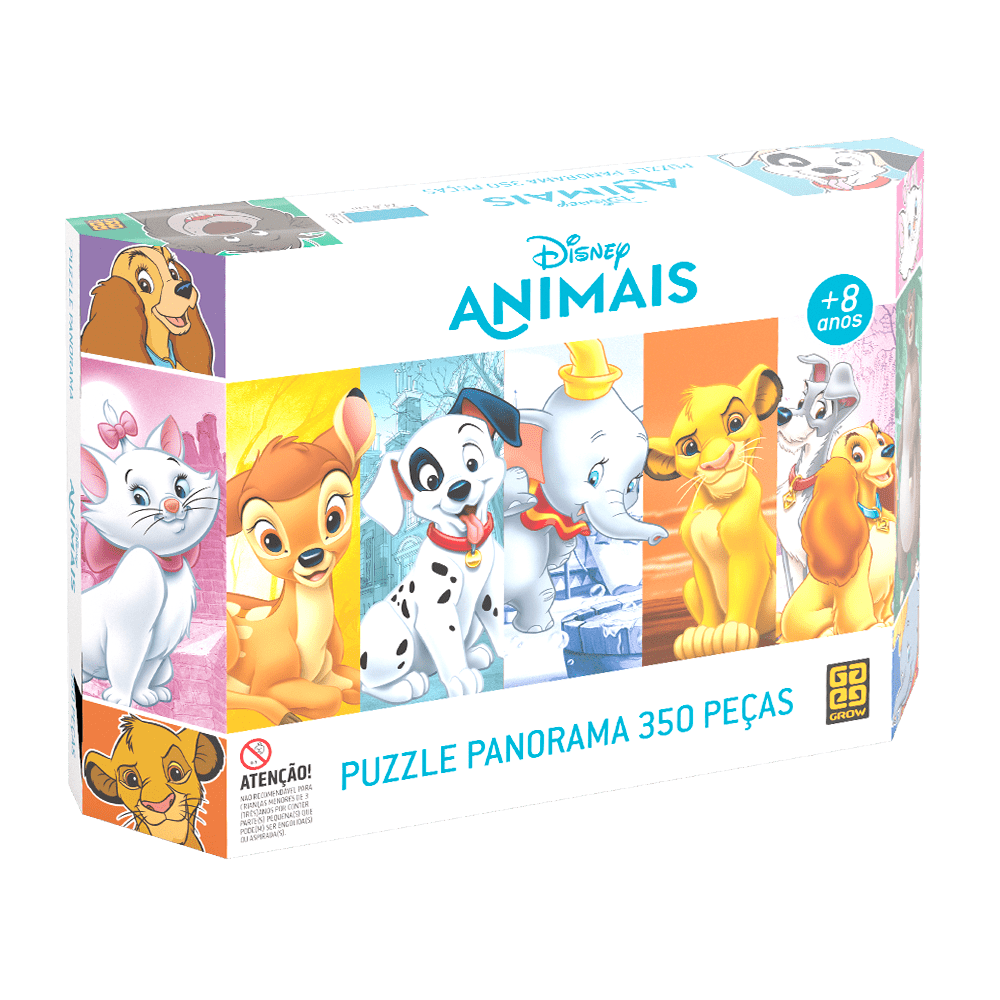 Puzzle 350 peças Panorama Princesas - Loja Grow