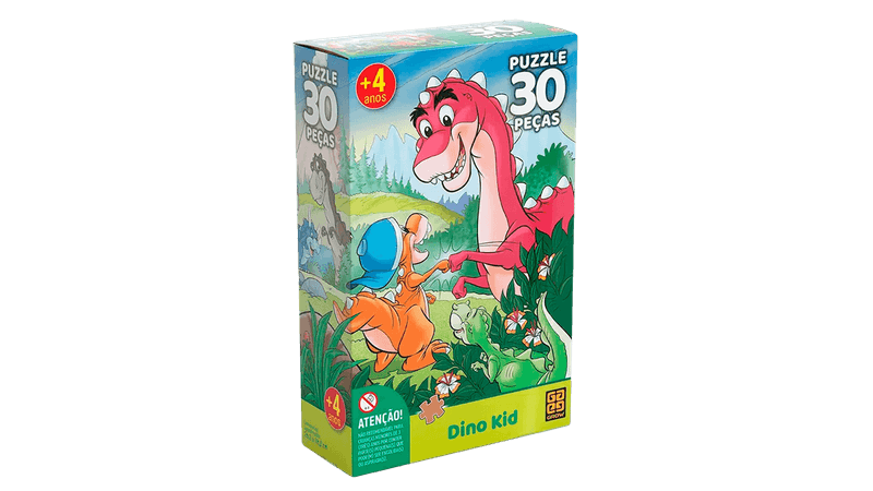 Puzzle 30 peças Dino Kid - Loja Grow