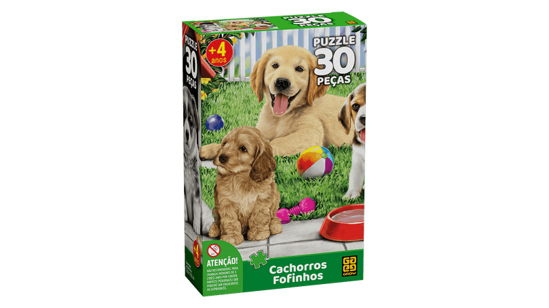 Puzzle 30 peças Cachorros Fofinhos / Puzzle 30 pieces cuddly dogs - Gr —  Supermarket Brazil
