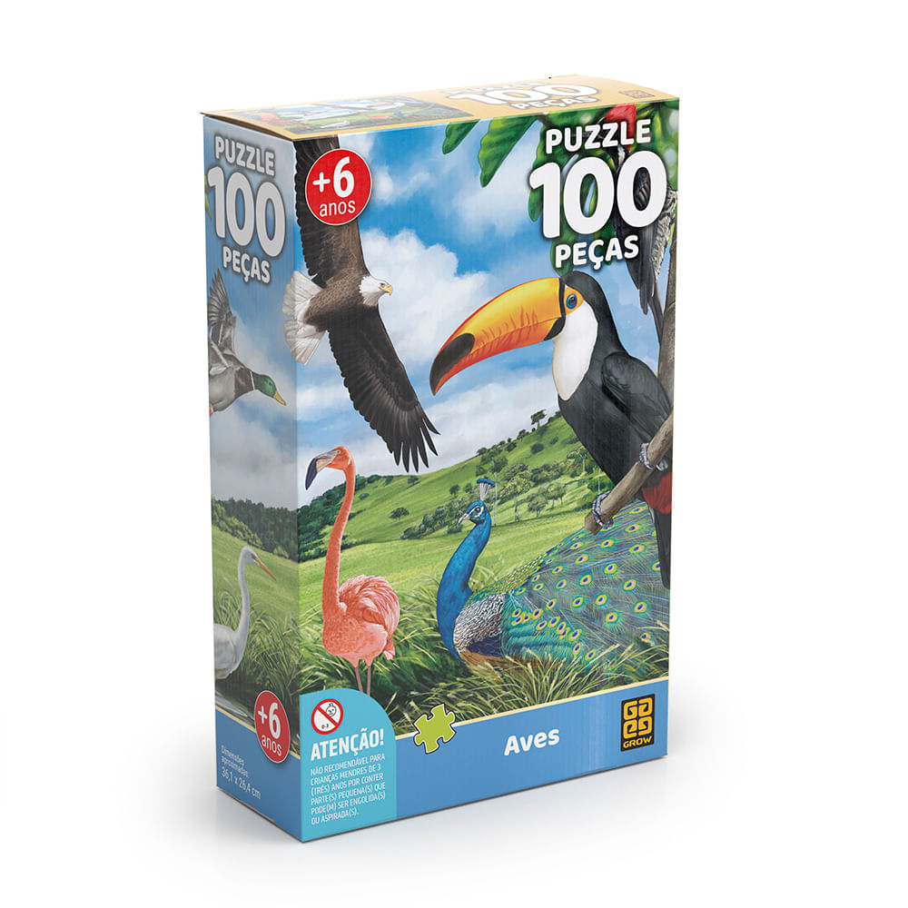 Puzzle 150 peças Animais da Fazenda - Loja Grow