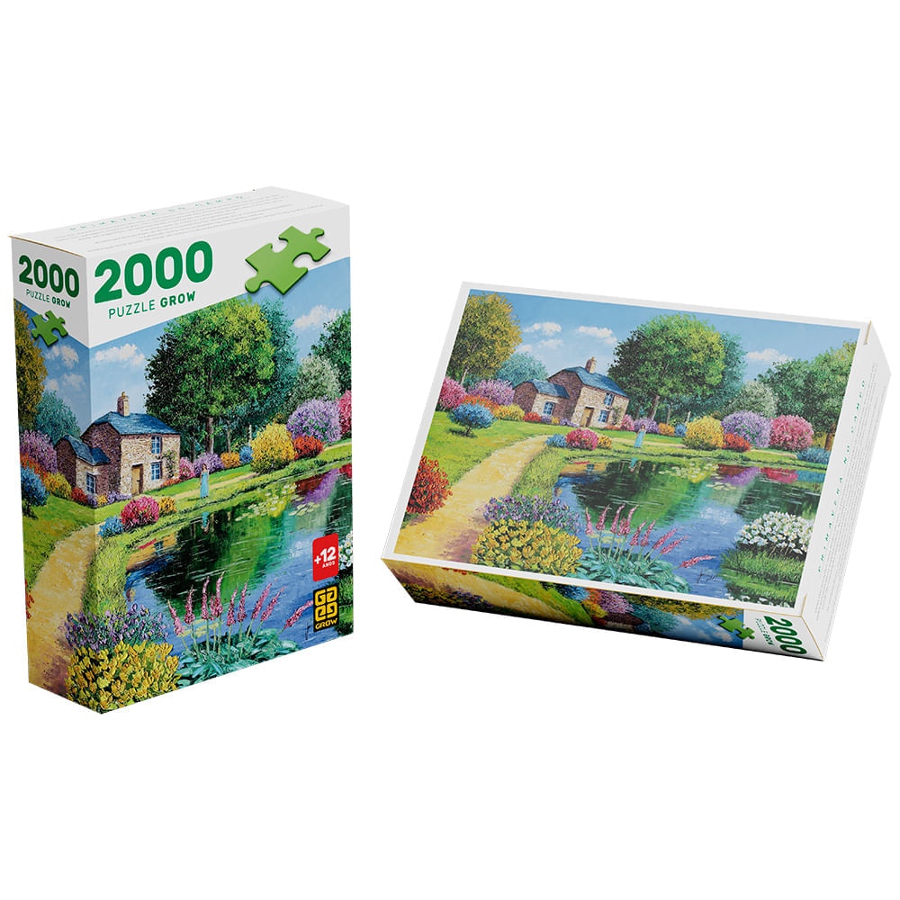 Puzzle Grow 2000 - Cidade dos Sonhos, Encantadora paisagem …