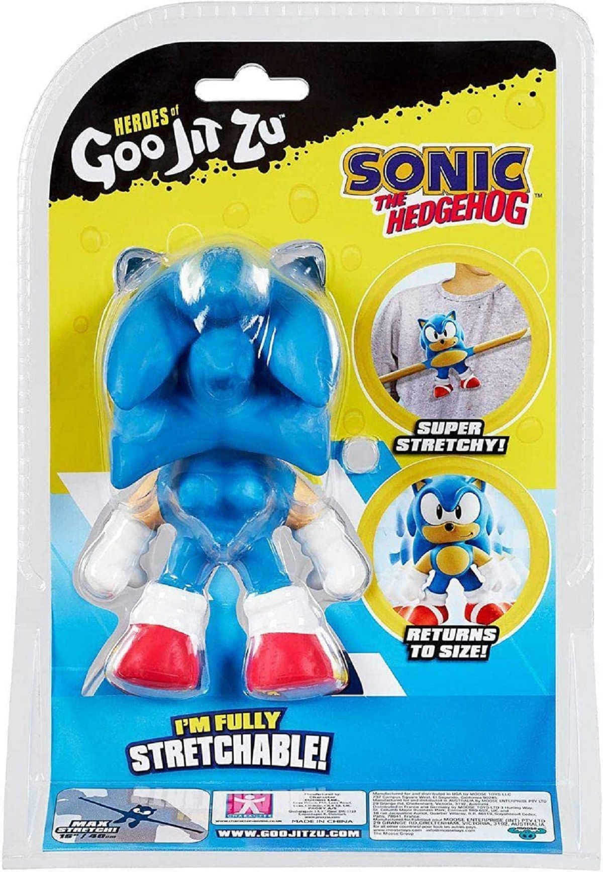 Boneco Sonic Clássico Goo Jit Zu