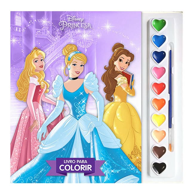 Livro - Disney Prancheta Para Colorir - Princesas na Americanas Empresas