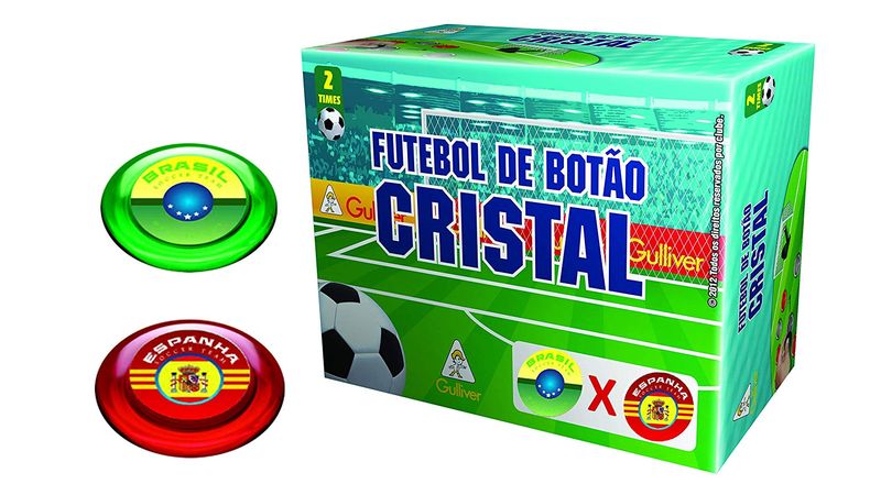 Jogo Futebol Botão Club Brasil x Espanha Original Gulliver em