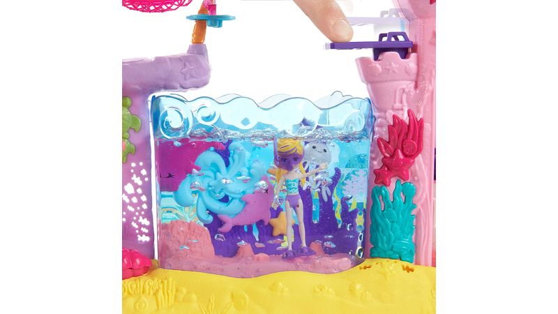 Boneca Sereia Polly Pocket Aquário Subaquático