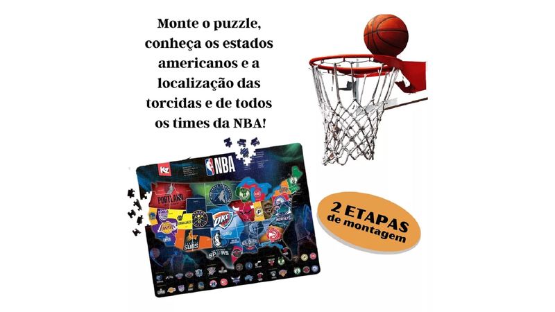 ELKA - QUEBRA CABEÇA PUZZLE PLAY NBA 500 PEÇAS