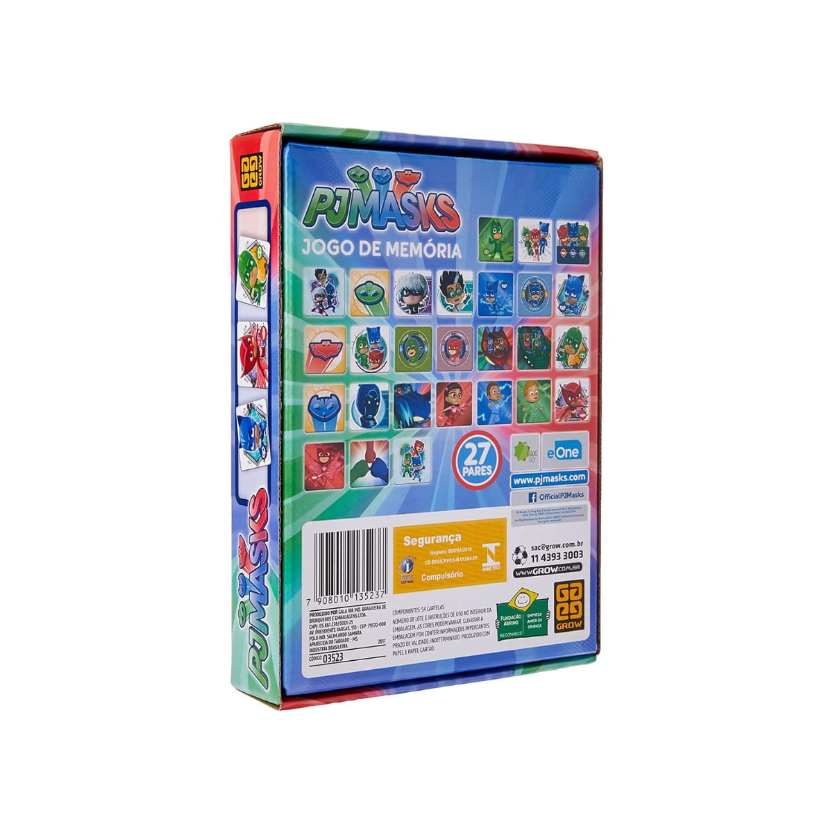 Jogo da Memória do PJ Masks para o dia das crianças