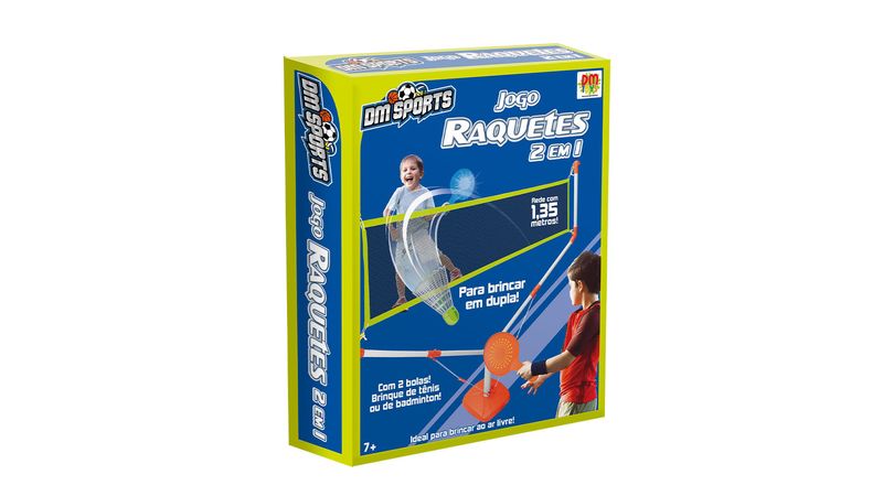 Jogo Raquetes com 2 Bolas DM Sports DMT5917 - freitasvarejo